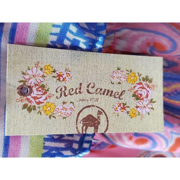 Red Camel Women's Multicolor Polyester Off The Shoulder Knee Length Dress Size M - Picture 8 of 12